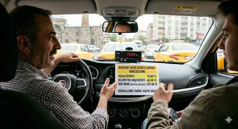 Kayseri Taksi Ücretlerine Resmi Zam Geldi: İşte Mayıs 2026 Yeni Taksimetre Fiyatları